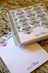 planner and notepad